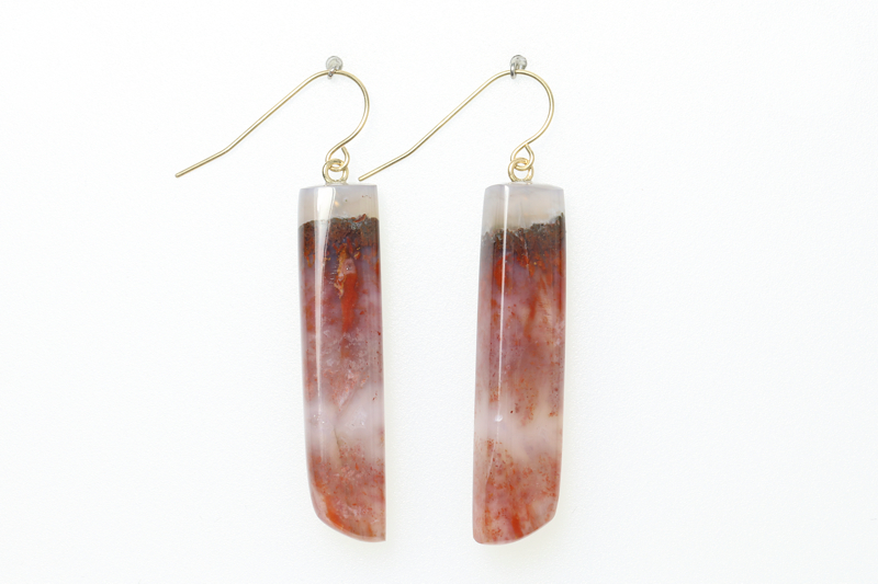 Agate (NS)/14K gold Earrings